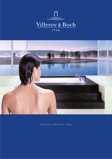 Miniature Villeroy & Boch Rapport annuel 2001