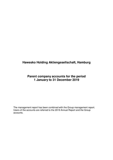 Thumbnail Hawesko Financial Statement 2019