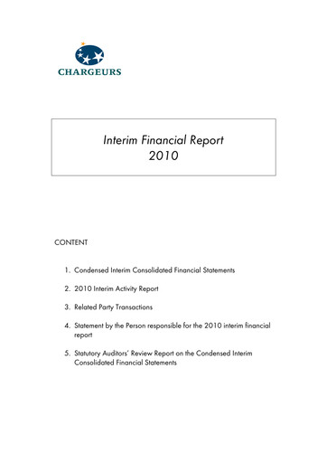 Thumbnail Chargeurs Half-year Report 2010-h1