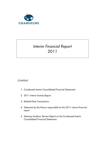 Thumbnail Chargeurs Half-year Report 2011-h1
