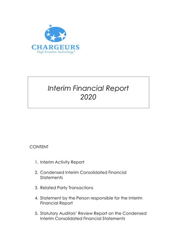 Thumbnail Chargeurs Half-year Report 2020-h1
