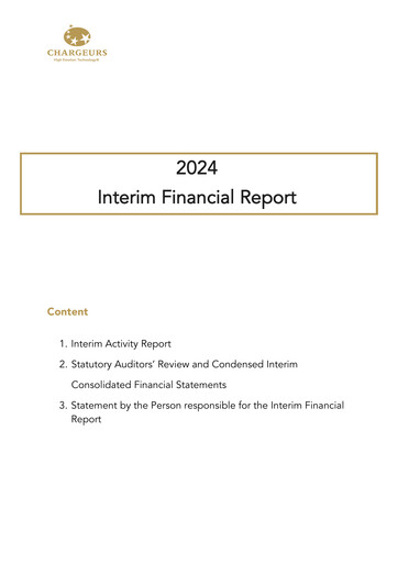 Vorschaubild Chargeurs Halbjahresbericht 2024-h1