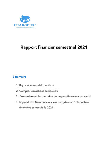 Thumbnail Chargeurs Half-year Report 2021-h1