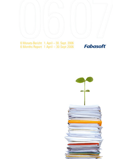 Thumbnail Fabasoft Half-year Report 2006-h1
