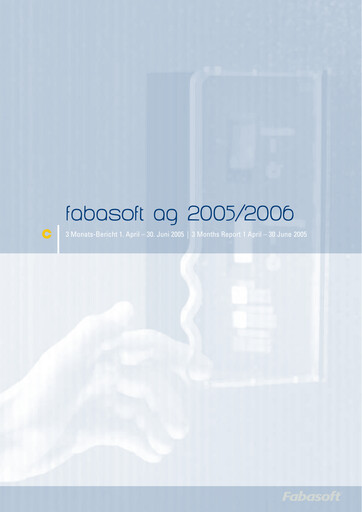 Thumbnail Fabasoft Quarterly Report 2005-q1