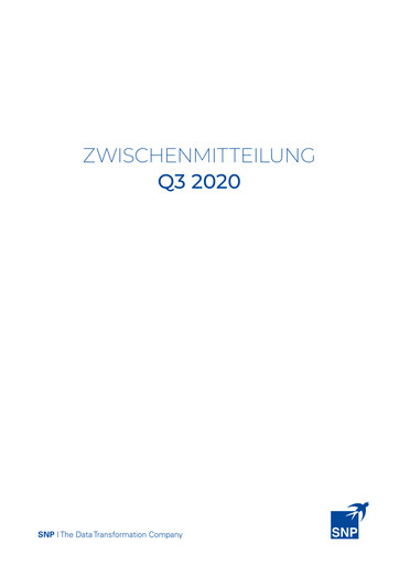 Thumbnail SNP Schneider-Neureither & Partner Quarterly Report 2020-q3