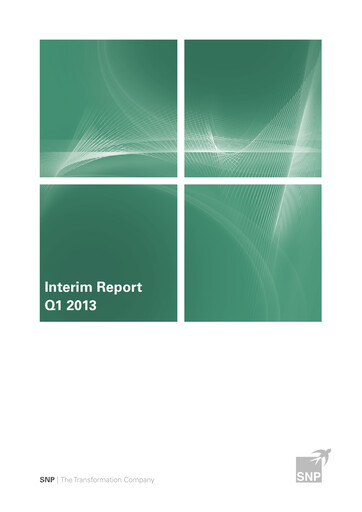 Thumbnail SNP Schneider-Neureither & Partner Quarterly Report 2013-q1