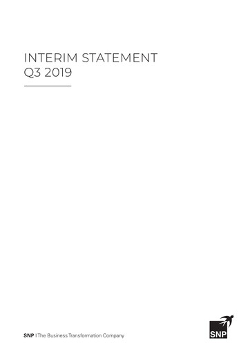 Thumbnail SNP Schneider-Neureither & Partner Quarterly Report 2019-q3