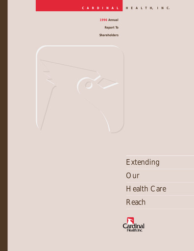 Thumbnail Cardinal Health Annual Report 1996