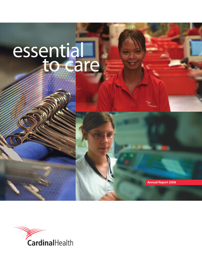 Thumbnail Cardinal Health Annual Report 2008