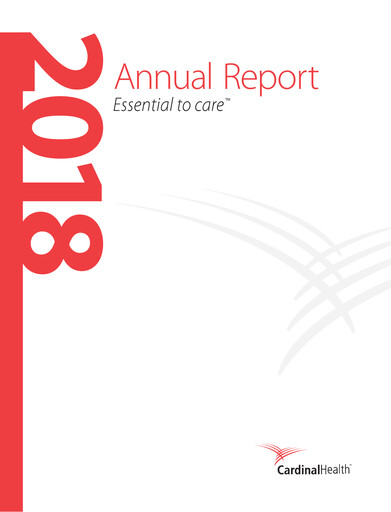 Thumbnail Cardinal Health Annual Report 2018