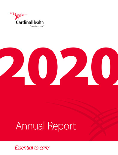 Thumbnail Cardinal Health Annual Report 2020