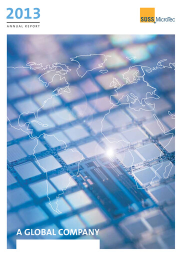 Thumbnail SÜSS MicroTec Annual Report 2013