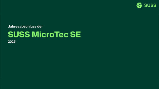 Thumbnail SÜSS MicroTec Financial Statement 2025