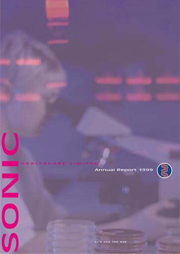 Thumbnail Sonic Healthcare Annual Report 1999