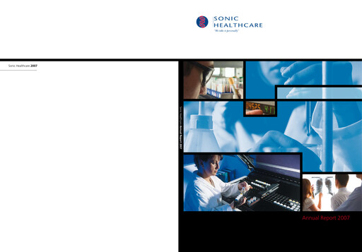 Thumbnail Sonic Healthcare Annual Report 2007