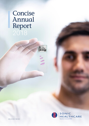 Thumbnail Sonic Healthcare Annual Report 2018