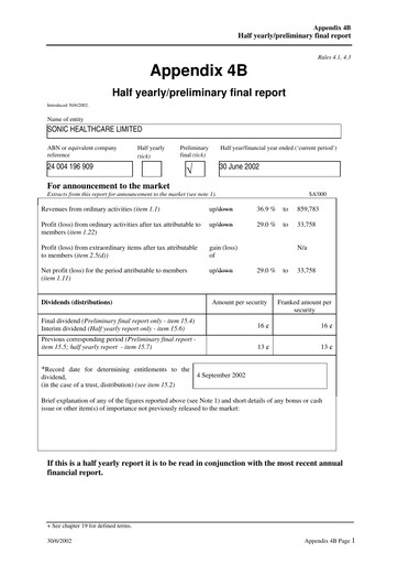 Thumbnail Sonic Healthcare Financial Report fy2002