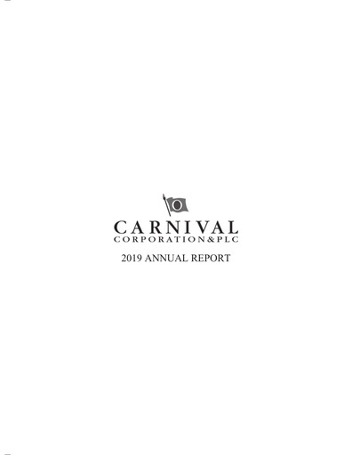 Thumbnail Carnival Corporation Annual Report 2019