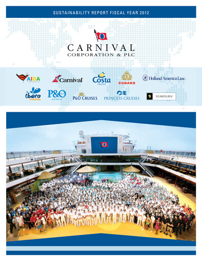 Thumbnail Carnival Corporation Sustainability Report 2012