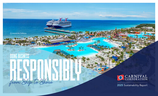 Miniature Carnival Corporation Rapport de durabilité 2025
