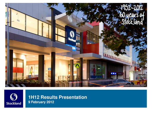 Thumbnail Stockland Half-year Report fy2012-h1