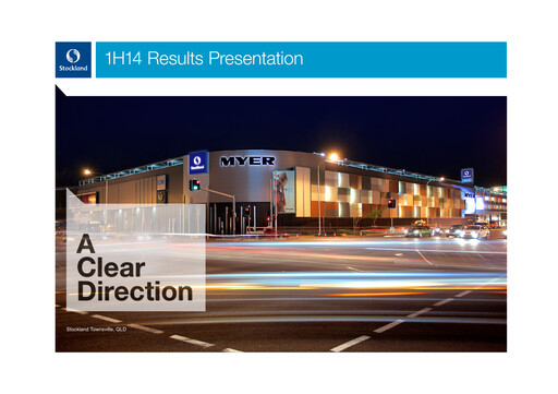 Thumbnail Stockland Half-year Report fy2014-h1