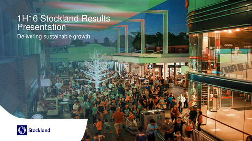 Thumbnail Stockland Half-year Report fy2016-h1