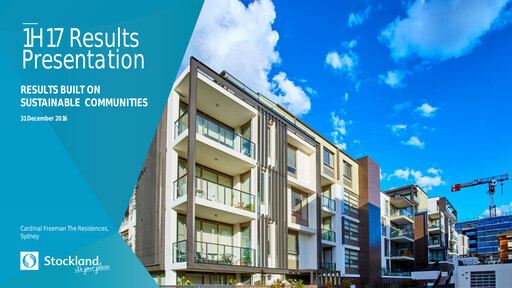 Thumbnail Stockland Half-year Report fy2017-h1