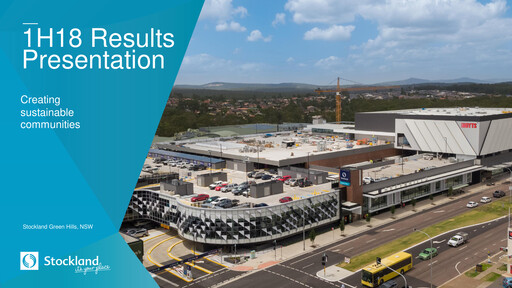 Thumbnail Stockland Half-year Report fy2018-h1