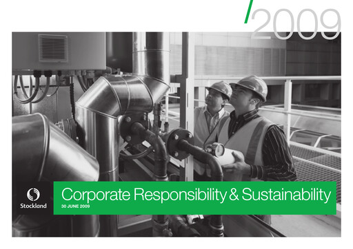 Thumbnail Stockland Sustainability Report 2009