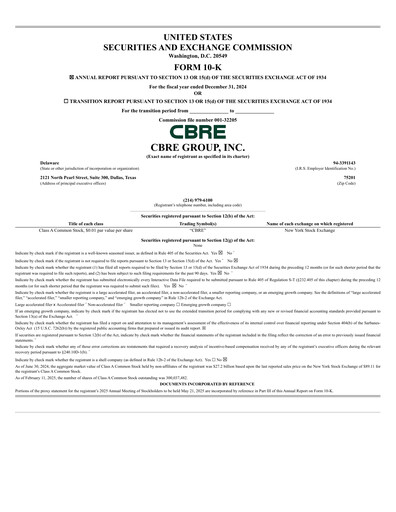 Miniature CBRE Group
 Rapport annuel 2024