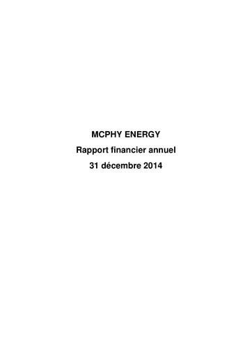 Thumbnail McPhy Energy Financial Report 2014