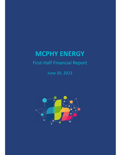Thumbnail McPhy Energy Half-year Report 2023-h1