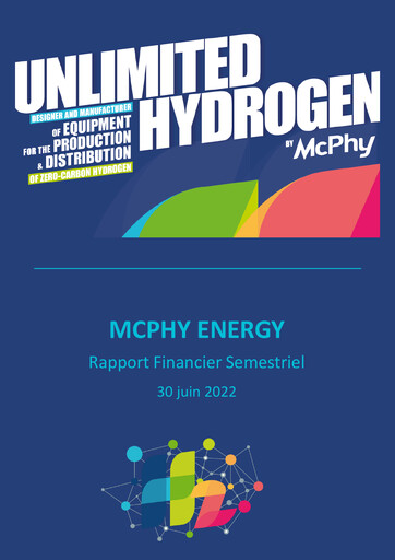 Thumbnail McPhy Energy Half-year Report 2022-h1