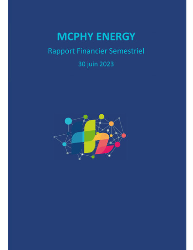 Thumbnail McPhy Energy Half-year Report 2023-h1