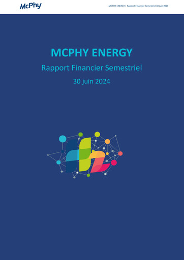 Thumbnail McPhy Energy Half-year Report 2024-h1