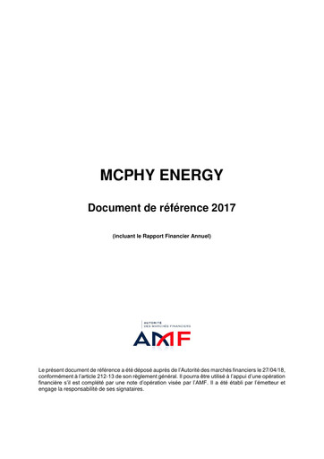 Thumbnail McPhy Energy Universal Registration Document 2017
