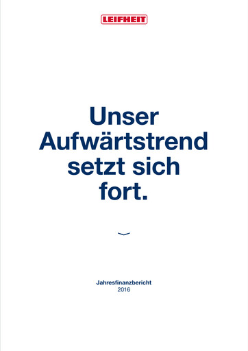 Thumbnail Leifheit Annual Report 2016