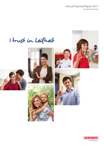 Thumbnail Leifheit Annual Report 2011