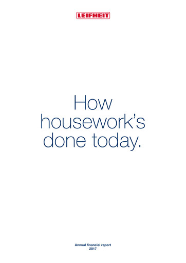 Thumbnail Leifheit Annual Report 2017