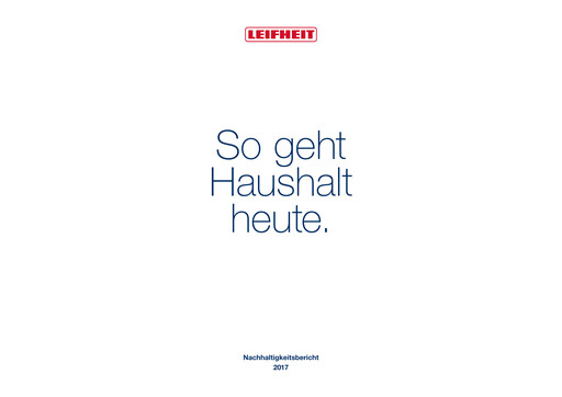 Thumbnail Leifheit Sustainability Report 2017