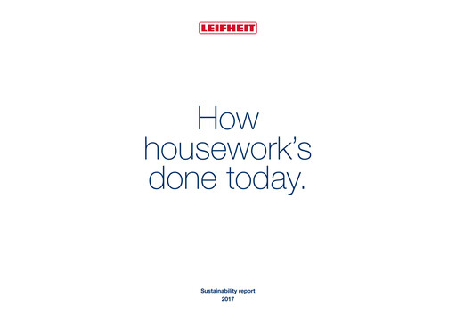 Thumbnail Leifheit Sustainability Report 2017