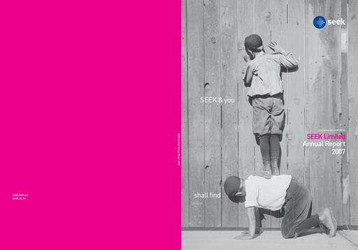 Vorschaubild Seek Limited
 Jahresbericht 2007
