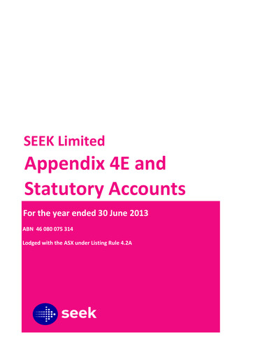 Miniature Seek Limited
 Bilan financier 2013