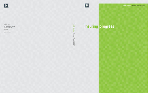 Thumbnail Chubb Annual Report 2007