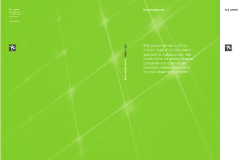 Thumbnail Chubb Annual Report 2008