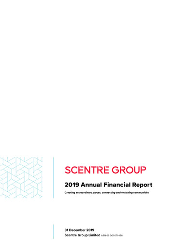 Thumbnail Scentre Group Annual Report 2019