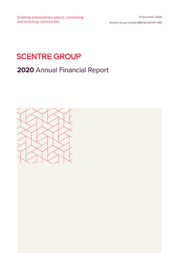 Thumbnail Scentre Group Annual Report 2020