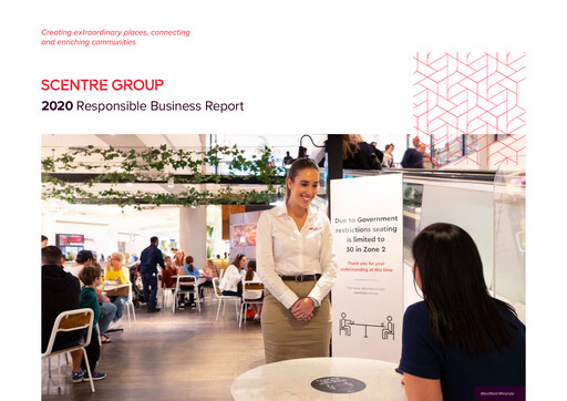Thumbnail Scentre Group Sustainability Report 2020